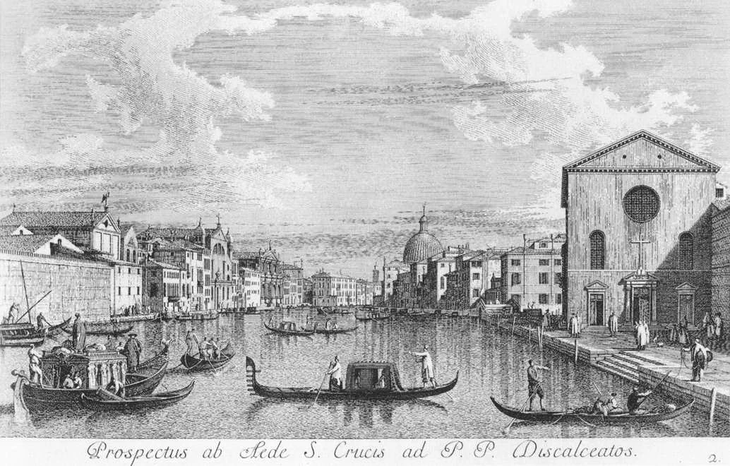 Il Canal Grande da Santa Croce a Est